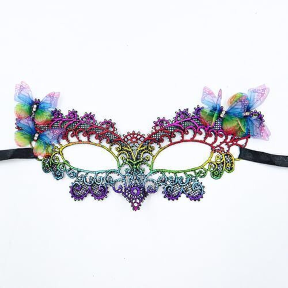 9670 Butterfly Lace Masquerade Mask ,Mardi Gras & Venetian Dress Masks